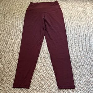 Aerie Women’s Burgundy High-Waisted Leggings Size Small like new